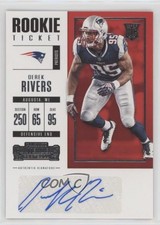2017 Panini Contenders Rookie Ticket Derek Rivers #157 Auto n1u