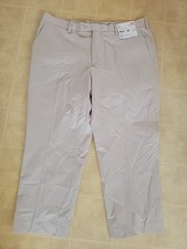 UNIQLO AirSense Pants Mens 36x24 Beige Cotton Like Ultra Light Stretch Tapered