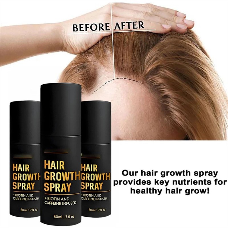 HaloGrow Hair Growth Spray 50ml Natural Hair Thickening Gentle Regrowth Mist