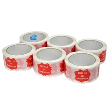 6 X Silent Adhesive Tape Roll Warranty Seal E-Commerce Packaging