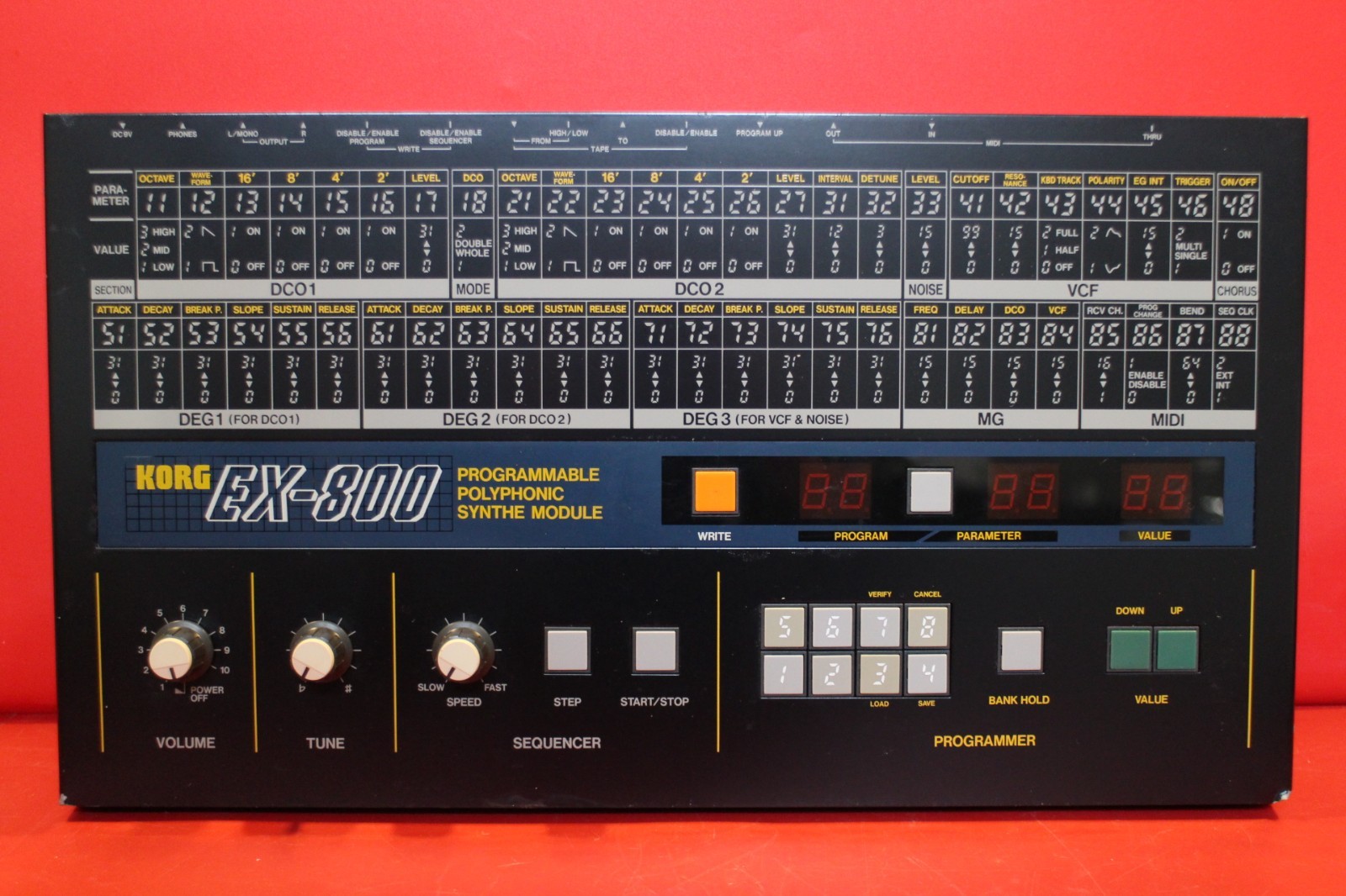 Korg EX-800 vintage synth equipment - eBay listing photo 3