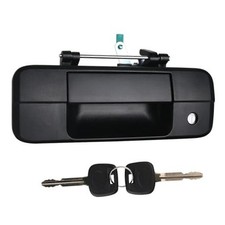 Tailgate Handle Liftgate Latch Handle with Key Lock Cylinder Textured Black