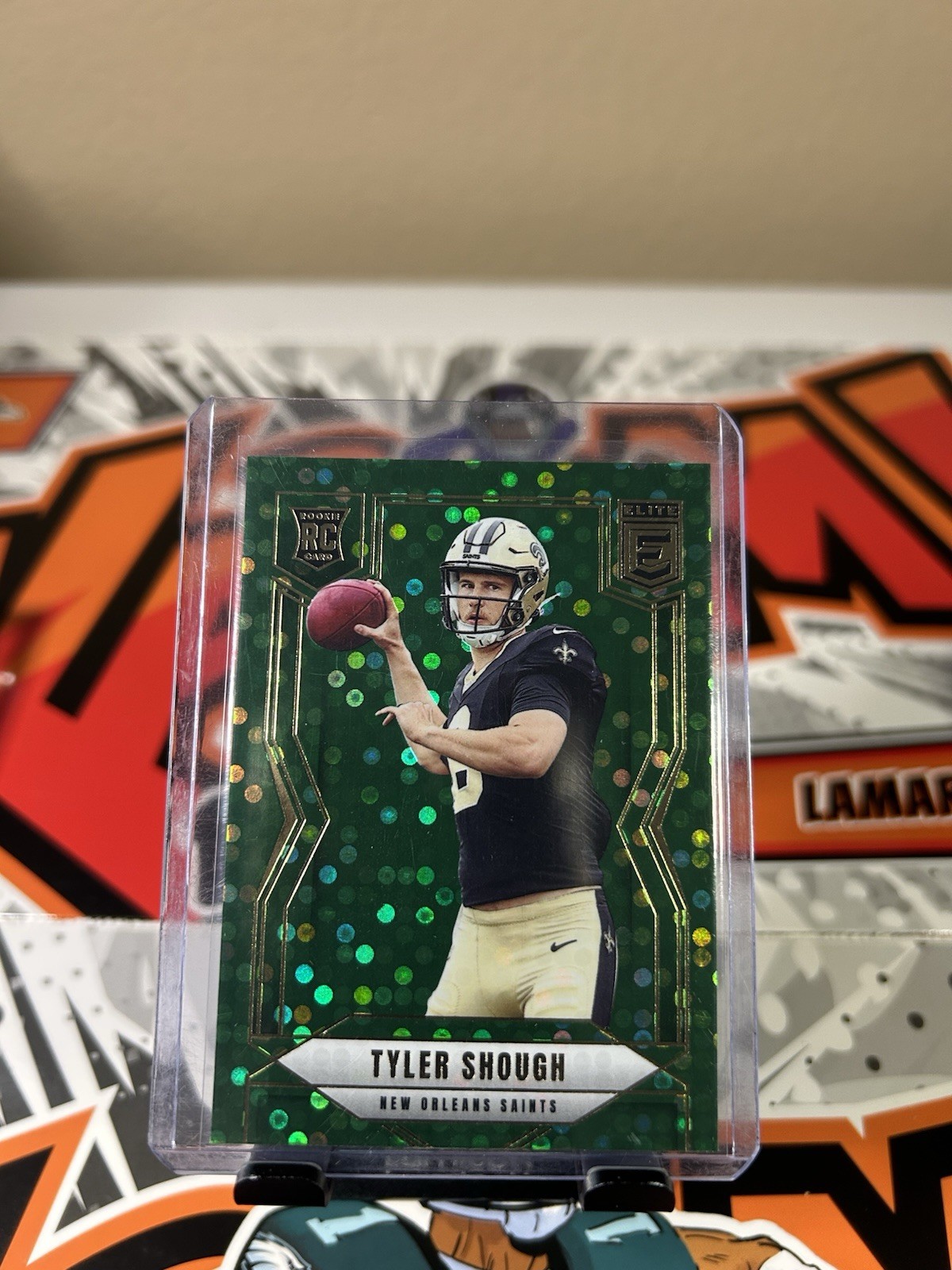2025 Panini Donruss Elite - Rookies Tyler Shough #178 Green Disco (RC)