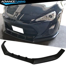 Fits 13-16 Scion FRS Ikon V3 Style Front Bumper Lip Splitter PU Unpainted Black