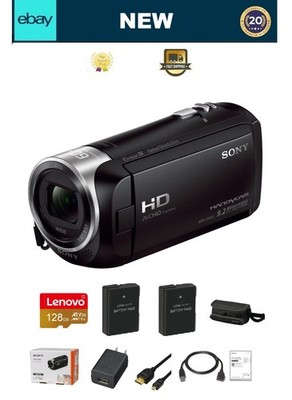 Sony Handycam HDR-CX405 HD Case 128GB Camcorder Bundle NEW in Box BUNDLE  