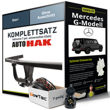 Für MERCEDES G-Modell Typ W461,463 Anhängerkupplung starr +eSatz 7pol uni. 89-18 Für MERCEDES G-Modell Typ W461,463 Anhängerkupplung starr +eSatz 7pol uni. 89-18