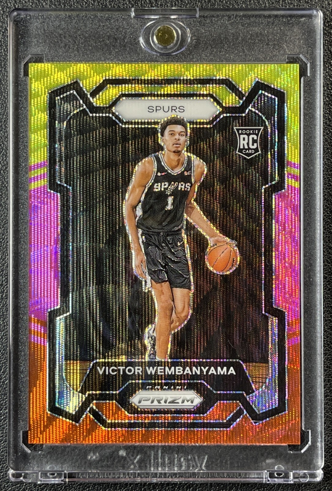 VICTOR WEMBANYAMA 2023-24 PANINI PRIZM #136 ROOKIE MULTI WAVE RC 28/88 SPURS