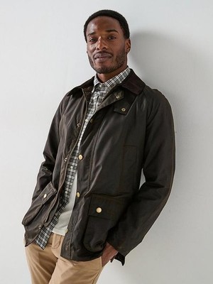 Barbour Ashby Waxed Jacket - Olive | eBay