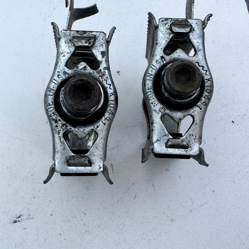 Vintage Union Bike Pedals Rat Trap Reflectors KKT Toe Clips Small 9/16 in A07 - Image 4 of 4