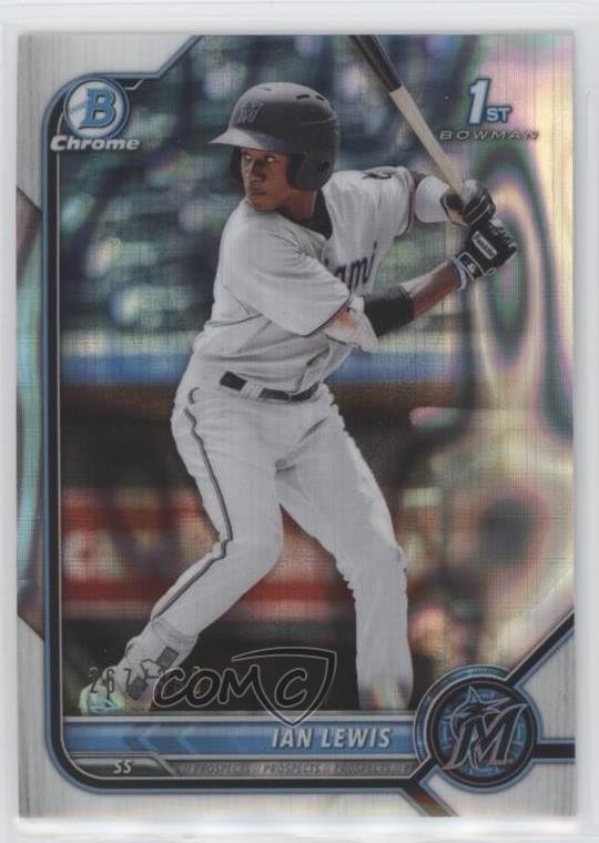 2022 Bowman Chrome Prospects Lava Refractor 267/399 Ian Lewis #BCP-96 03j5