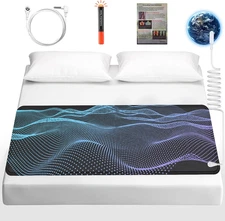 Grounding Mat for Bed King Size-Pu Leather Earthing Pad for Better Sleep & Stres