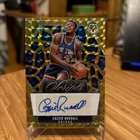 2024-25 Panini Mosaic Cazzie Russell Scripts Gold /10 #MS-CZI