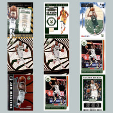 Giannis Antetokounmpo Lot 9 Basketball Cards 2021 Hoops Frequent Flyers Bucks NM