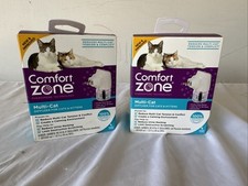 2 Comfort Zone Multi-Cat Pheromone Formula Diffuser Kit for Cat Calming.