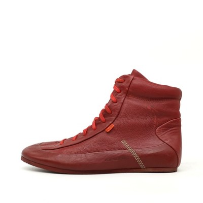 Kickers Damen Vintage High Top Sneaker Rot Leder Original High-Top EU 39