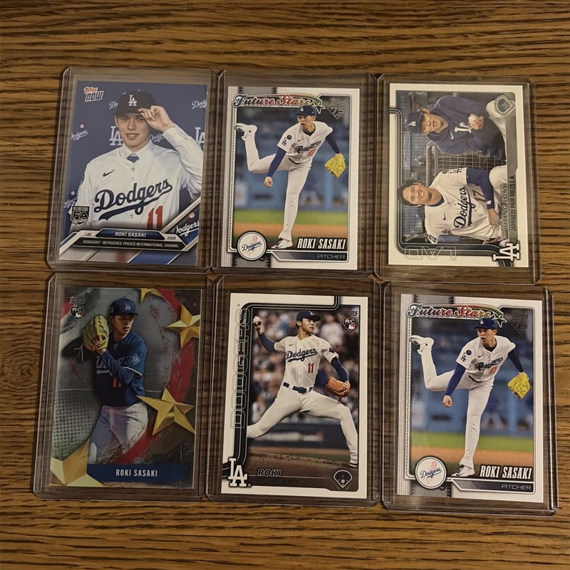 Roki Sasaki Six Card Rookie Lot 