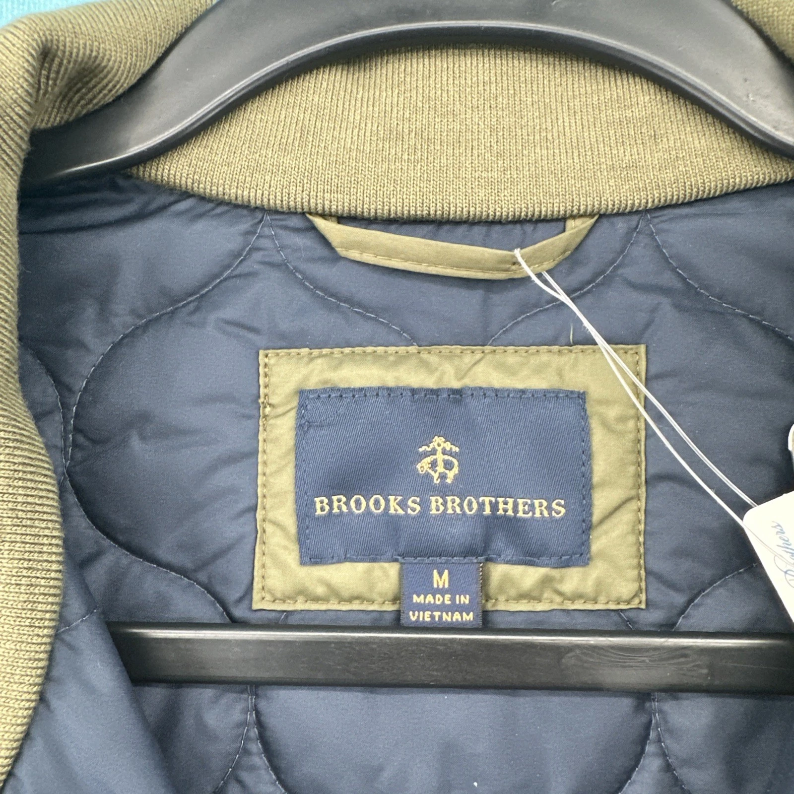 NWT Brooks Brothers Thermore Insulated Onion Quilted Jacket Medium Green NWT image 4