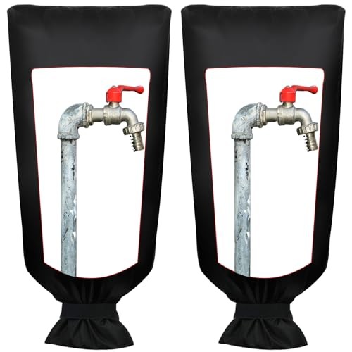 2 Pack Outdoor Faucet Cover for Winter,27" Lx15 W Large Hose Cover 27x15Inch - Picture 7 of 7