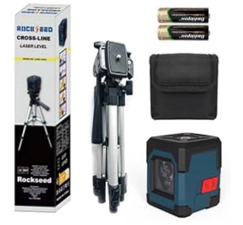 Rockseed Cross-line Laser Lever New In Box W/ Tripod - Picture 3 of 9