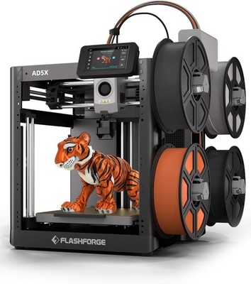 FLASHFORGE AD5X Multi-Color 3D Printer CoreXY 600mm/s Auto Leveling