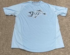 G. Loomis Fishing Men's T-Shirt Blue - Large - Performance Graphic