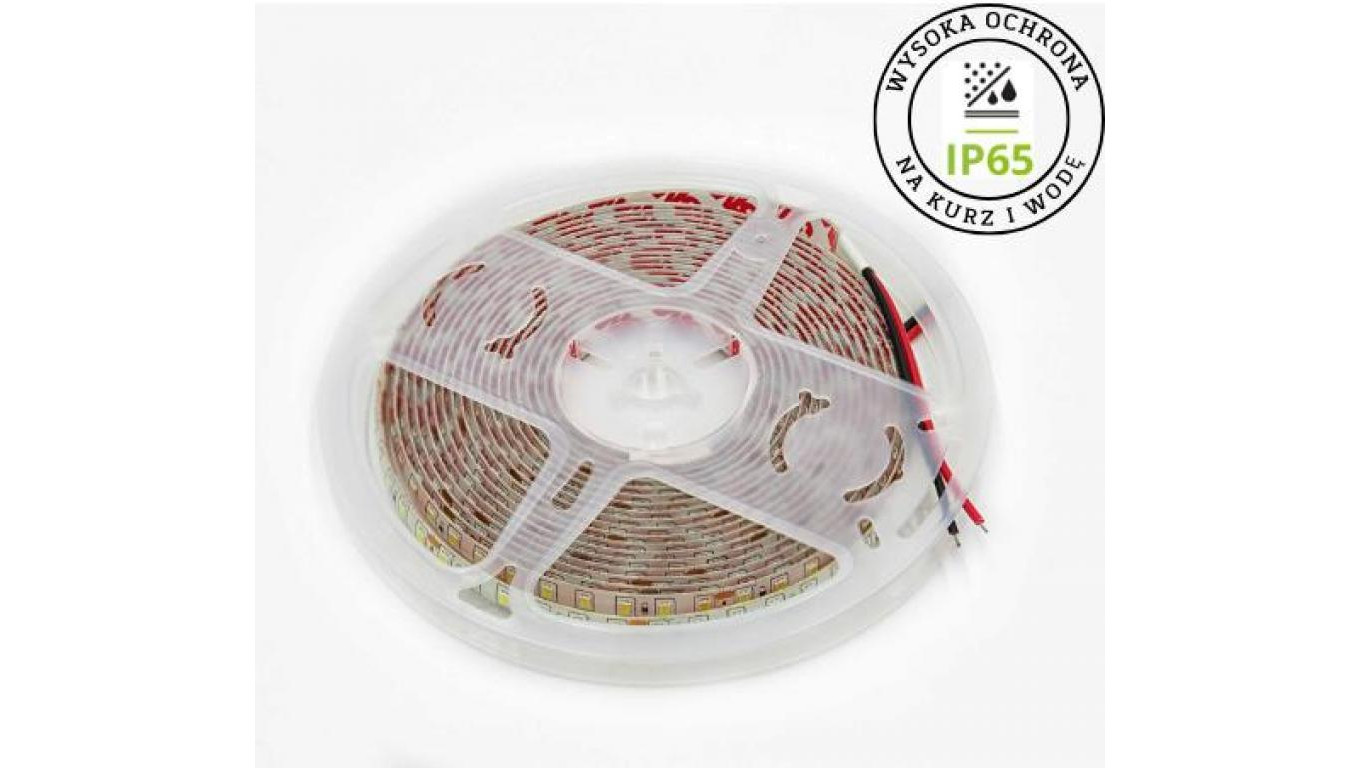 Taśma LED 600*SMD 2835 IP65 12V 4000K нейтральная лампа 5 м