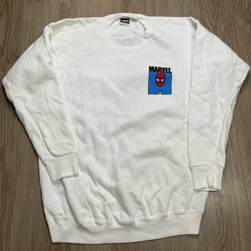 Vintage 90s Marvel Spiderman Sweatshirt M L 1992 Rare Comic 22,5x28 Puff Print - Bild 1 von 7
