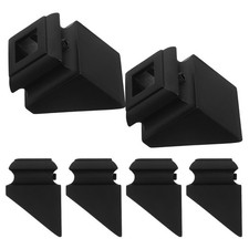 6 Pcs Deck Balusters Shoes Metal Railing Parts Bannister Supports