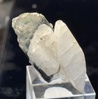 WATER ETCHED GREEN CAP TOURMALINE WITH ALBITE MINIATURE SKARDU, PAKISTAN  — photo 4