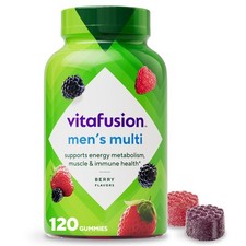 vitafusion Adult Gummy Vitamin Supplement for Men, 120 Count Pack of 1 