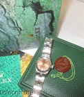 VINTAGE ROLEX OYSTER DATEJUST WATCH 6619 STEEL SALMON DIAMOND DIAL