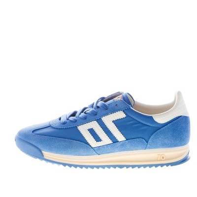 BACK 70 men shoes Barkley Jogger sneaker bluette nylon fabric suede with white