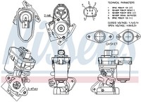 1X Nissens 98151 Agr-Ventil FüR CitroëN Ford Fiat Alfa Romeo Peugeot
