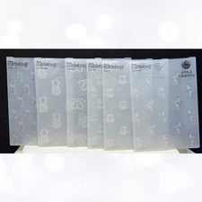 Anna Griffin HIS & HERS Letterpress 5x7 Embossing Folders Lot of 6