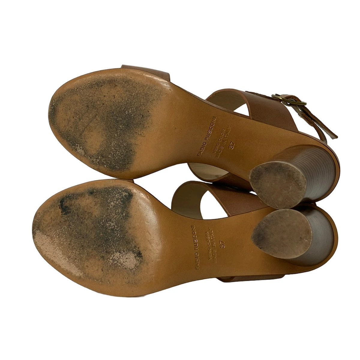 FABIO RUSCONI Brown Leather Women's Sandals | eBay
