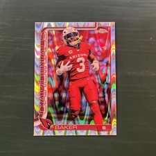 2023 Topps Chrome Parallel Budda Baker #8 Arizona Cardinals NFL Football Card