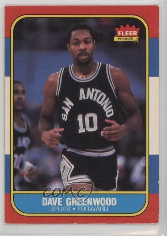 1986-87 Fleer Dave Greenwood #41 7rf