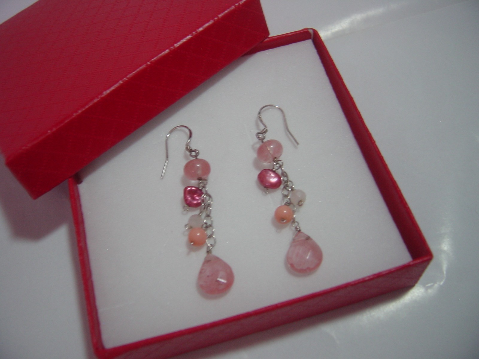 Solid Silver Earrings-beautiful unusual genuine s… - image 1