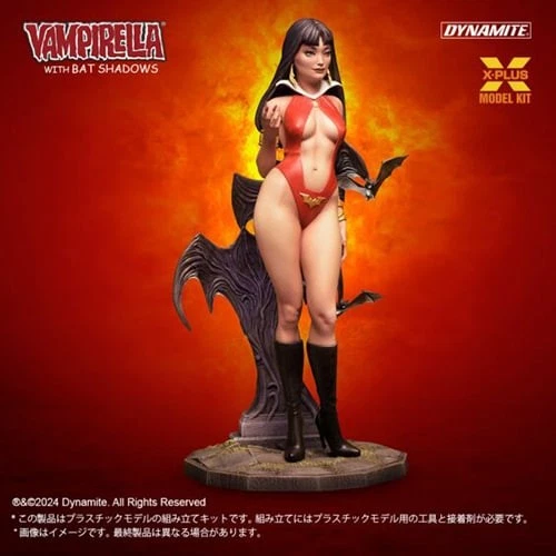 X-PLUS 1/8 Vampirella with Bat Shadows Plastic Model Kit Figure US Seller New - Image 3 of 4