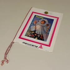 MEXICANA AIRLINES 1977 Inlight 1st Class Menu *RARE*