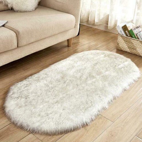 Fluffy Rugs Anti-Skid Shaggy Area Dining Room Carpet Floor Mat Home Bedroom Soft - Picture 15 of 26