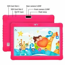  Tablette Enfant, SANNUO 10.1 Pouces Quad Core 3G Kids Tablette Tactile,Android 