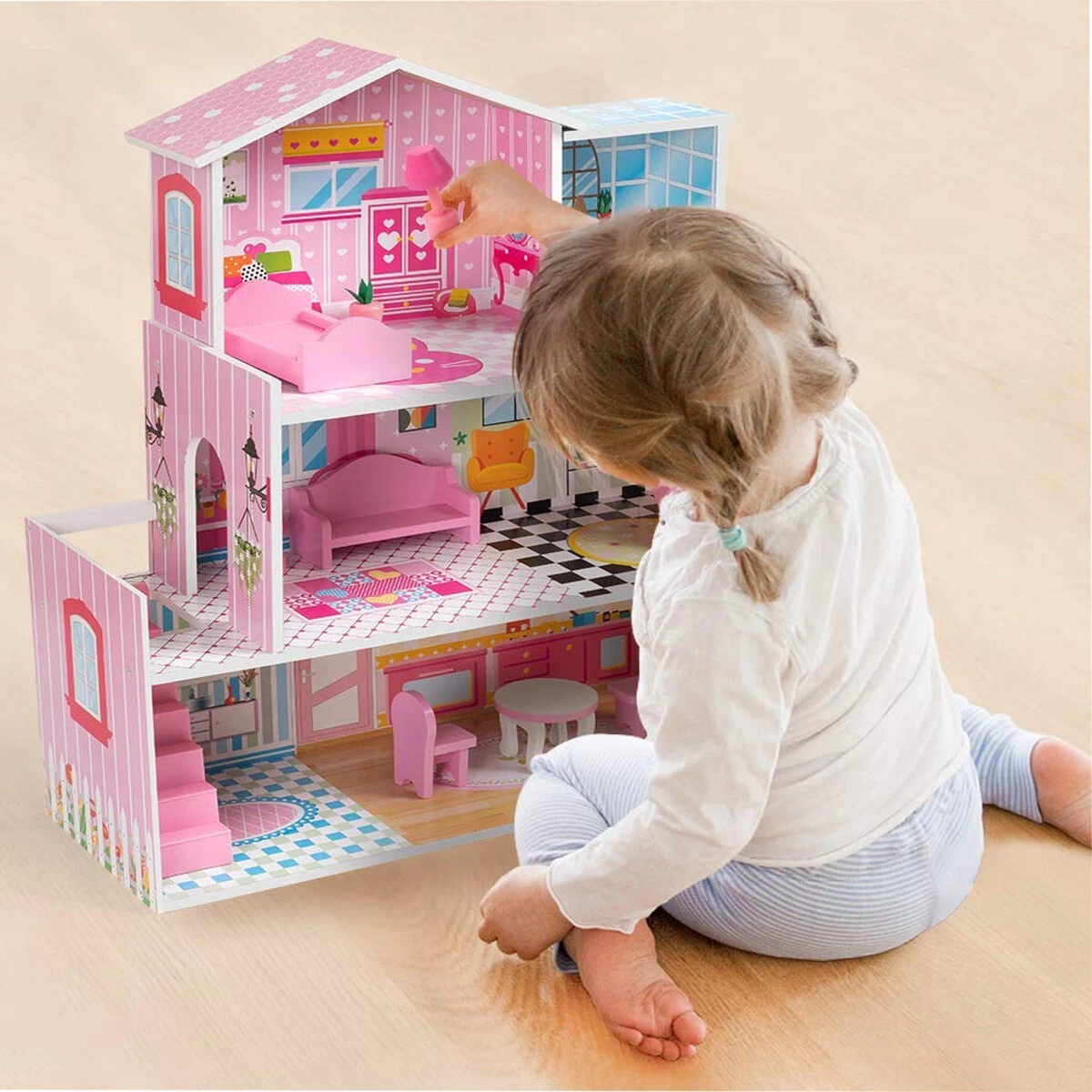Dolls Houses, Large Wooden Dolls House