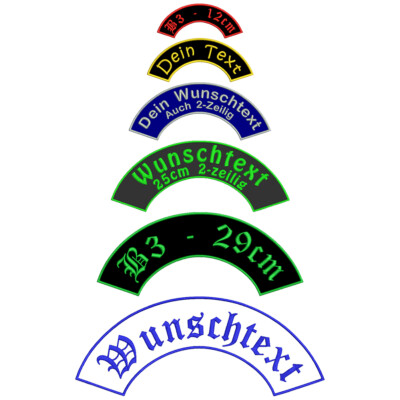 Toprocker oberer Bogen B3 extra stark gebogen mit deinem Wunschtext Name Text