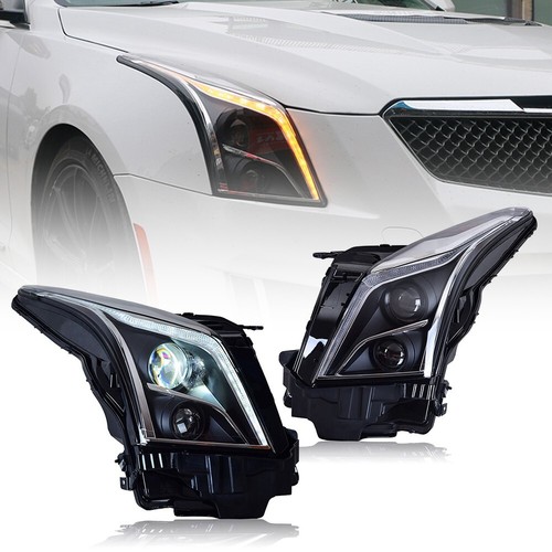 Devil eye LED Headlights For Cadillac ATS ATS-L 2013-2019 Sequential Front Lamps - Picture 19 of 24