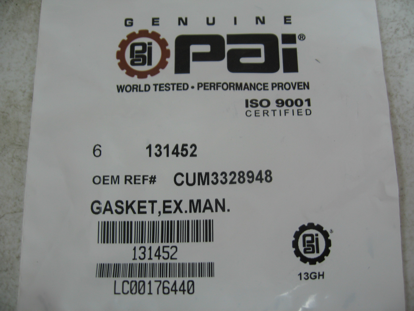 Exhaust Manifold Gaskets for Cummins L10 M11 ISM Qty. 6 Pai 131452 Ref