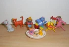 9 PVC TOY FIGURES complete collection ARISTOCATS HEIMO 60's