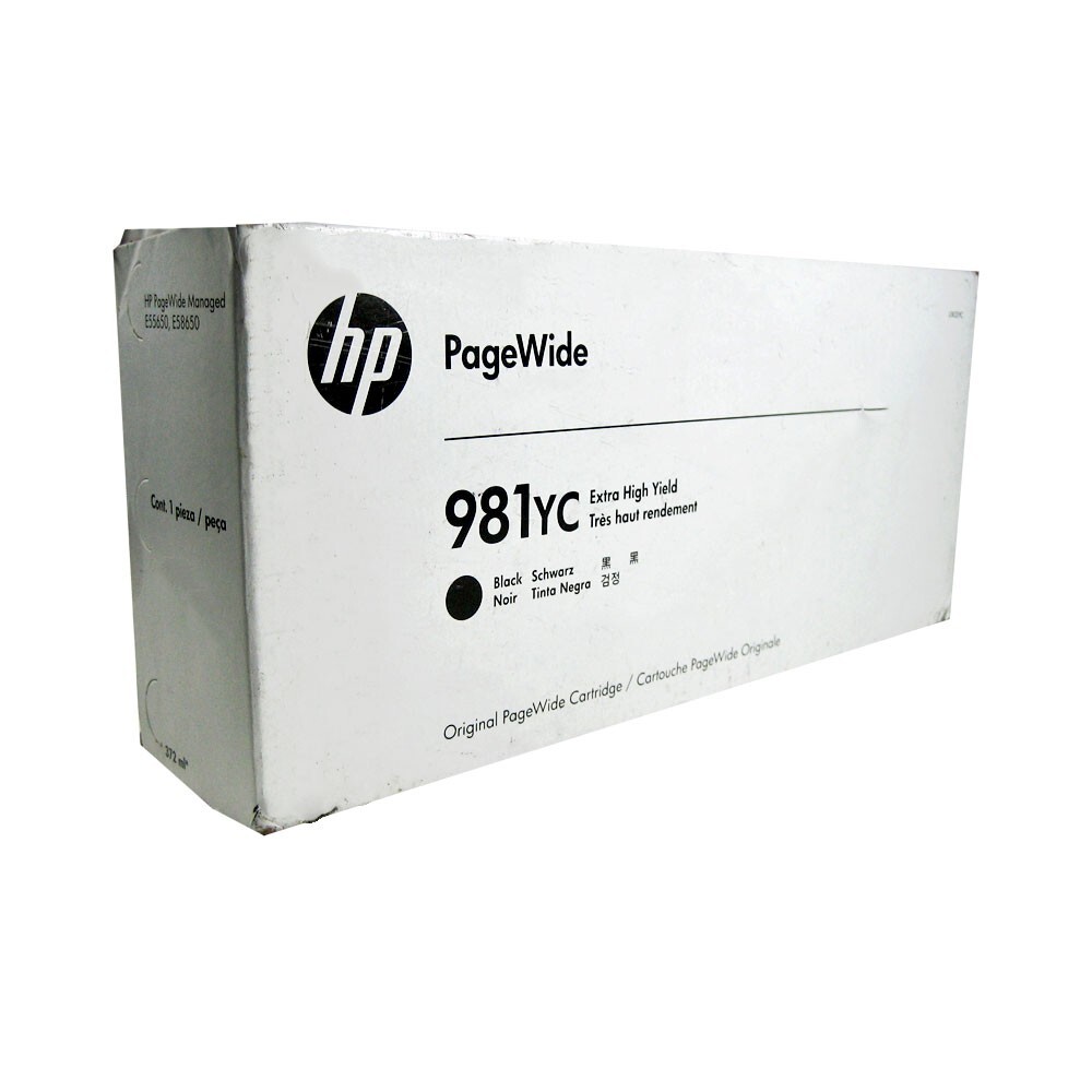 Genuine HP 981YC Black Ink Cartridge 372ml L0R20YC PageWide