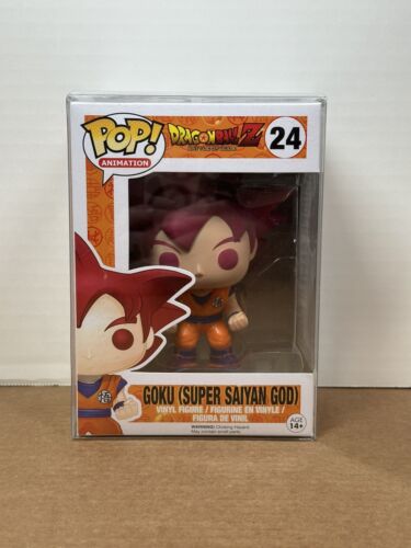 Funko Pop! Dragon Ball Z Super Saiyan God Goku Rojo #24 Funko Pop 100% AUTÉNTICO - Imagen 1 de 9