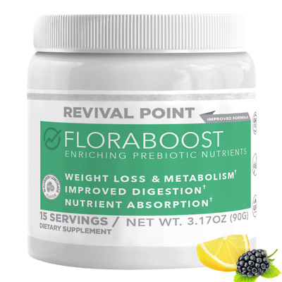Prebiotic Fiber Drink Mix - Supports Gut Health Florazymes by Revival Point